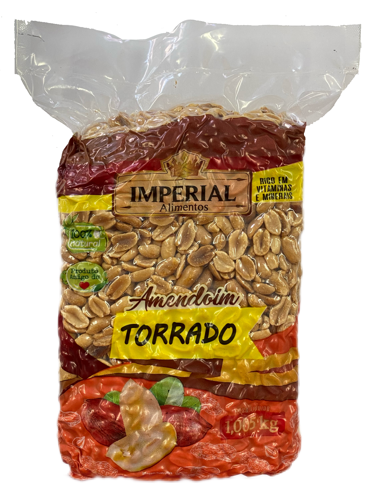 AMENDOIM TORRADO METADES  IMPERIAL  1,05KG                                                          