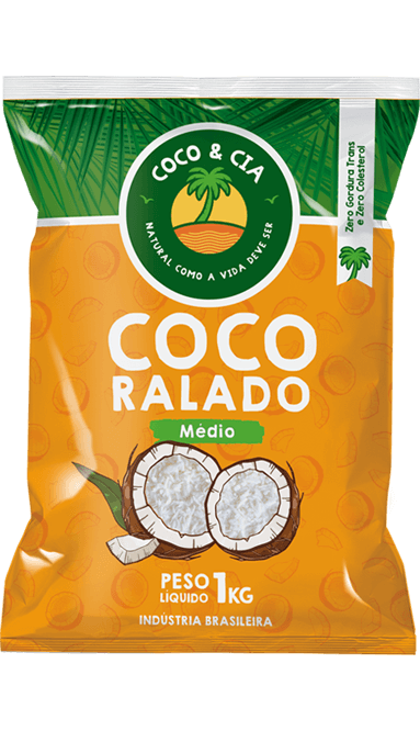 COCO PURO RALADO MEDIO COCO & CIA 1KG                                                               