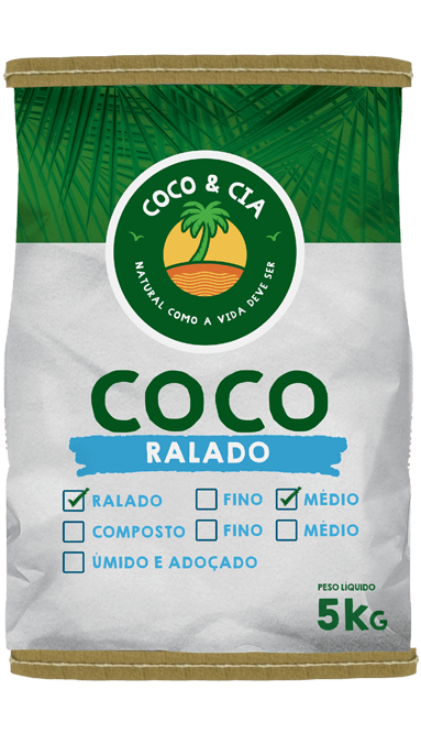 COCO PURO MÉDIO  COCO & CIA  5KG                                                                    
