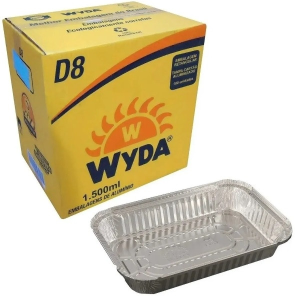 FOLHA ALUM.D8 S/TP 1500ML WYDA 100UN                                                                