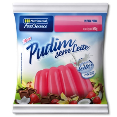 PUDIM CHOCOLATE SEM LEITE  NUTRIMENTAL 520GR                                                        