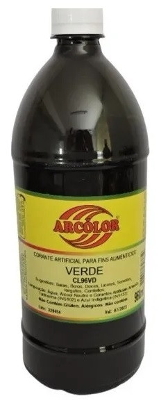 CORANTE LÍQUIDO VERDE  ARCOLOR 960ML                                                                