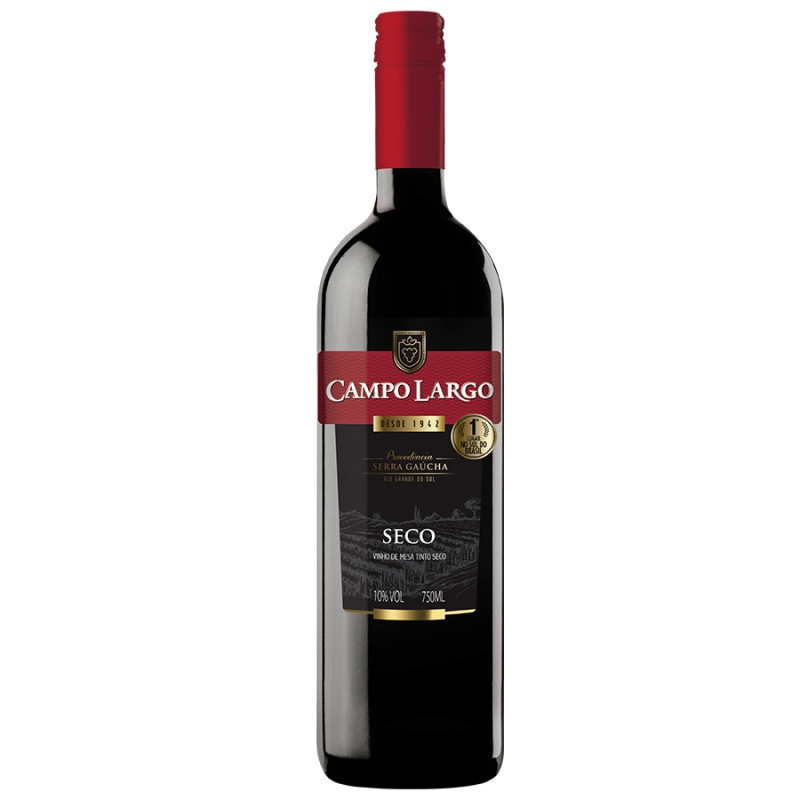 BEBIDA VINHO CAMPO LARGO TINTO SECO 750ML                                                           