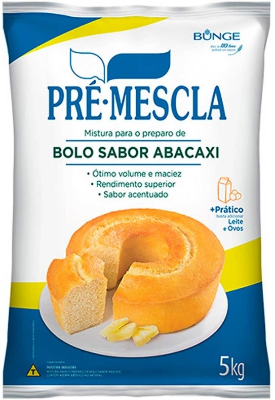 PRÉ MISTURA BOLO ABACAXI - BUNGE (PCT) 5KG                                                          