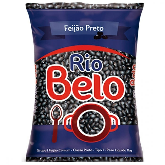 FEIJAO PRETO RIO BELO 1KG                                                                           