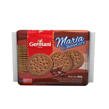 BISCOITO MARIA  CHOCOLATE GERMANI  400GR                                                            