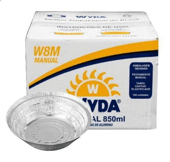 FOLHA ALUMINIO N08 MARMITEX 850ML WYDA 100UN                                                        