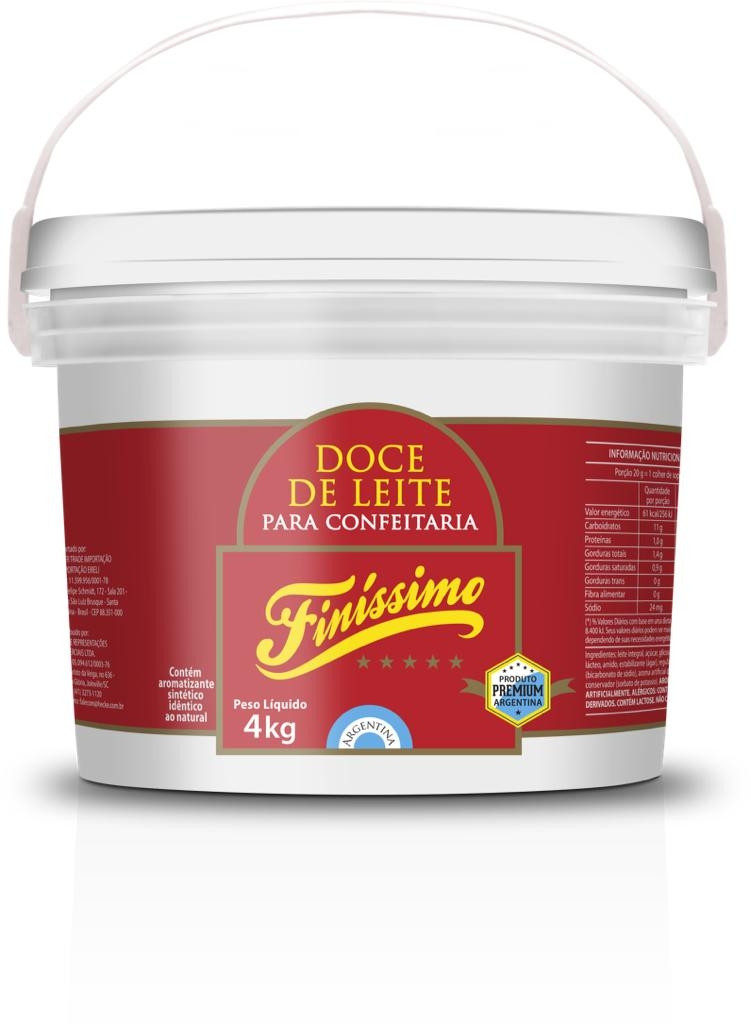 DOCE DE LEITE CONFEITEIRO FINÍSSIMO  HECKE BALDE  4KG                                               