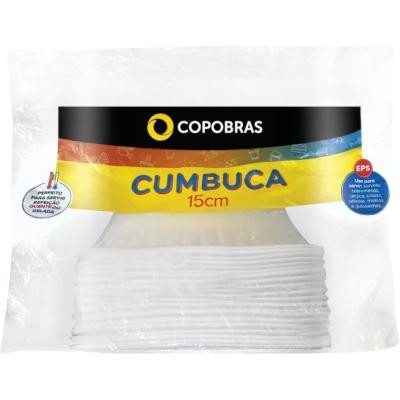 POTE CUMBUCA 150ML BRANCO COPOBRAS 20UN                                                             