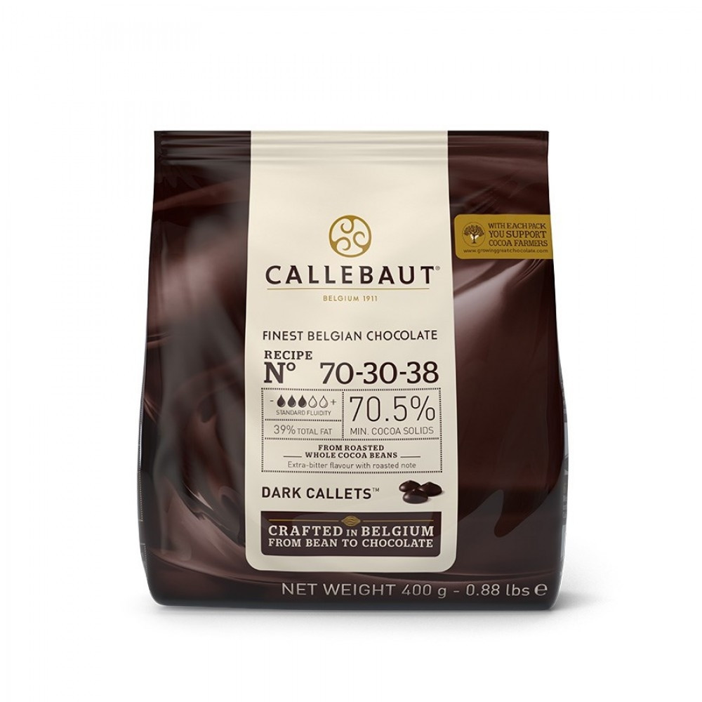 CALLEBAUT GOTAS  70,5%  400GR                                                                       