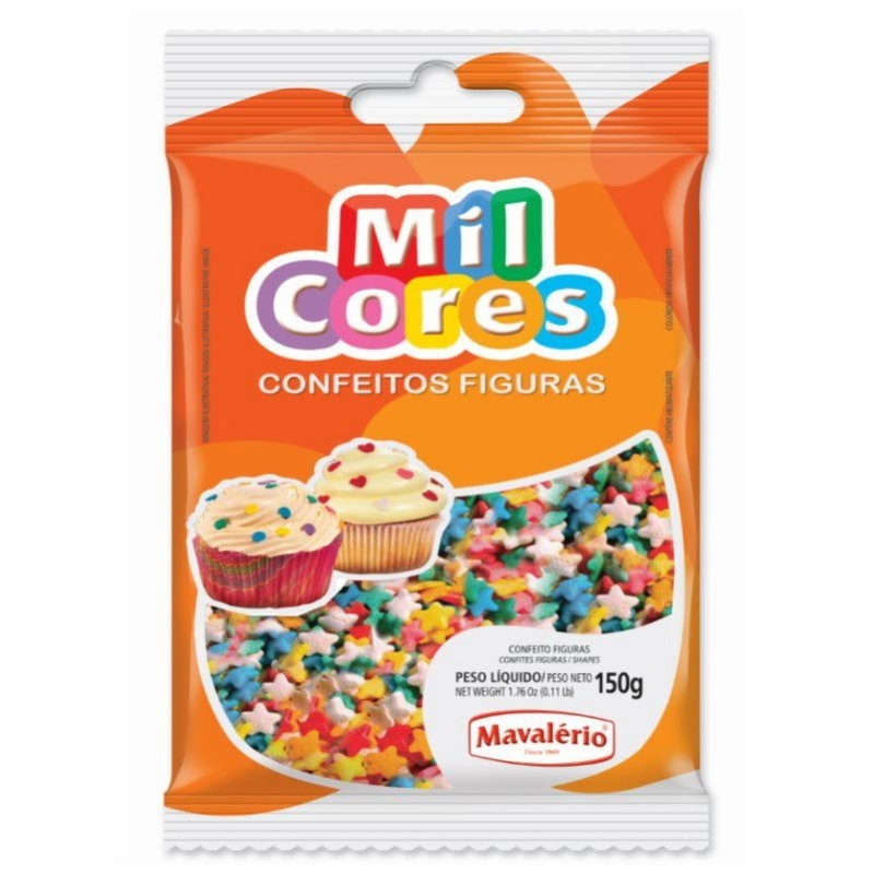 CONFEITO FIGURAS ESTRELINHA MAVALERIO 150GR                                                         