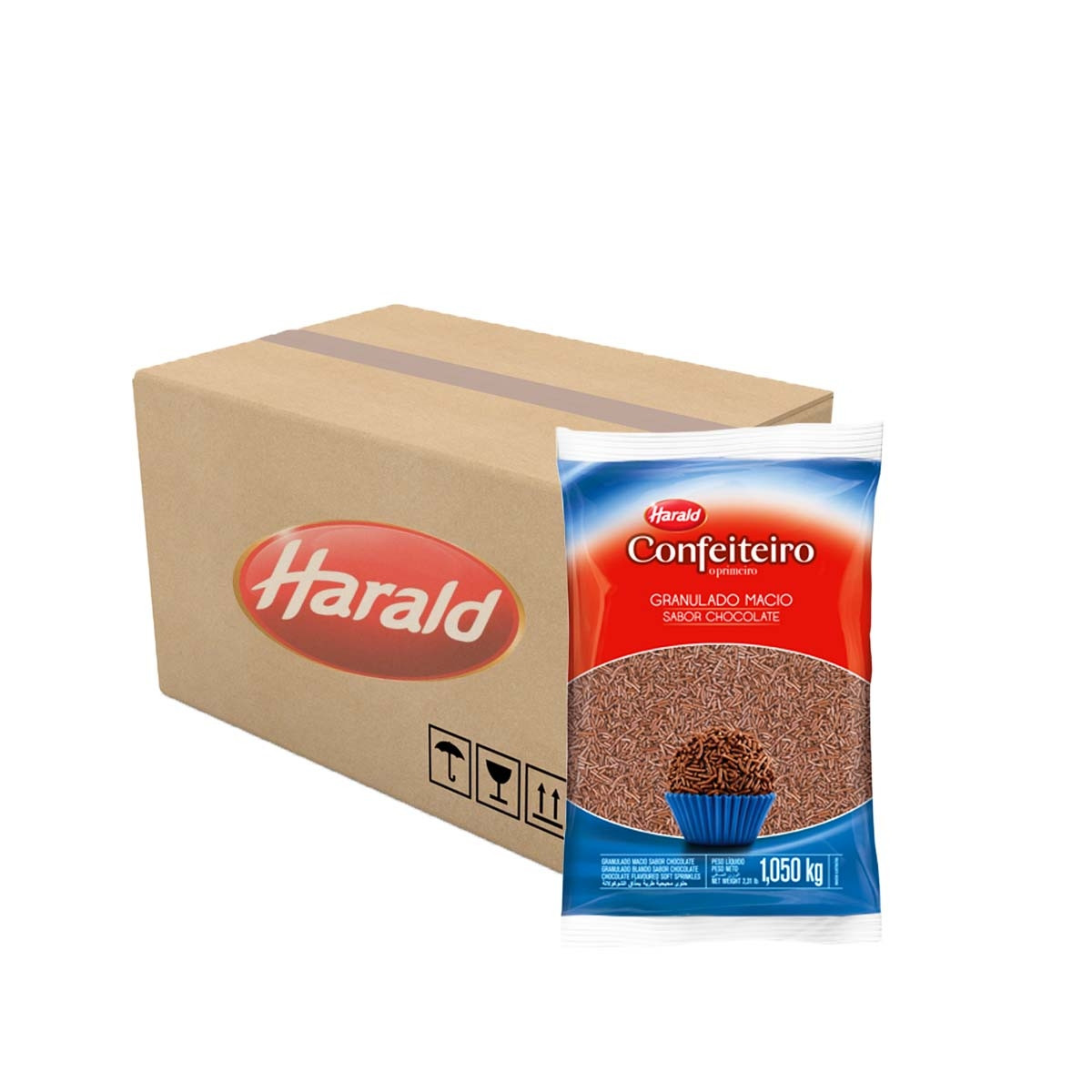 GRANULADO SABOR CHOCOLATE MACIO 15KG HARALD                                                    