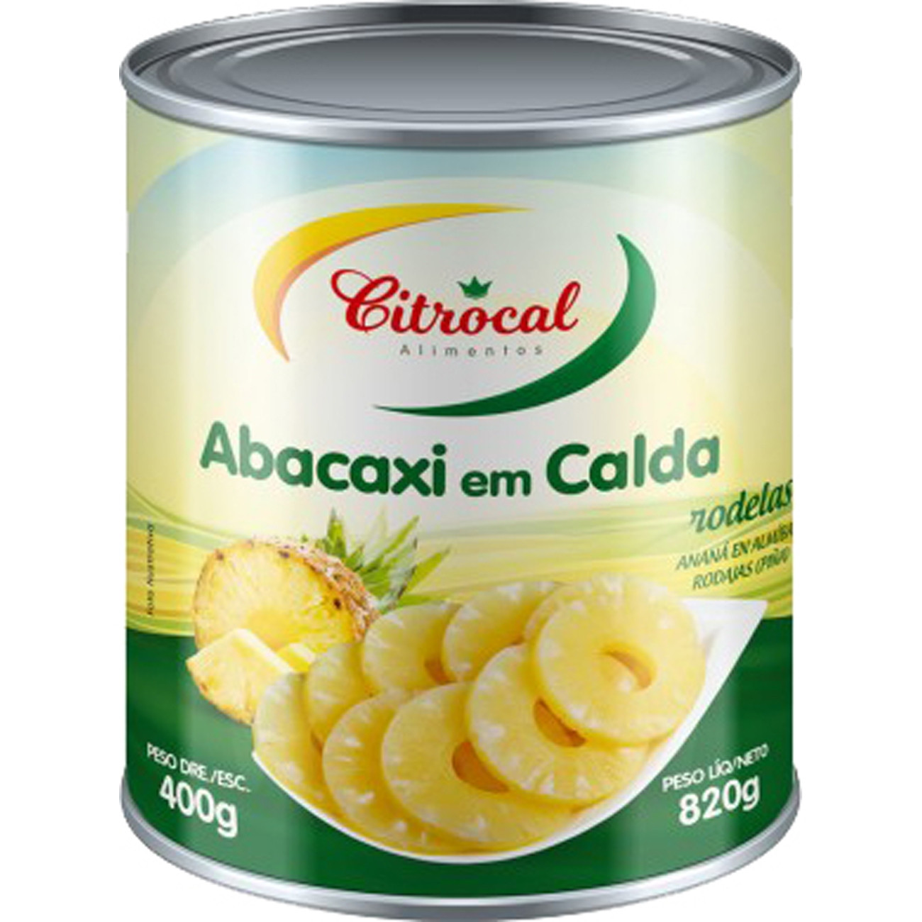 ABACAXI EM RODELAS CITROCAL 400GR                                                                   