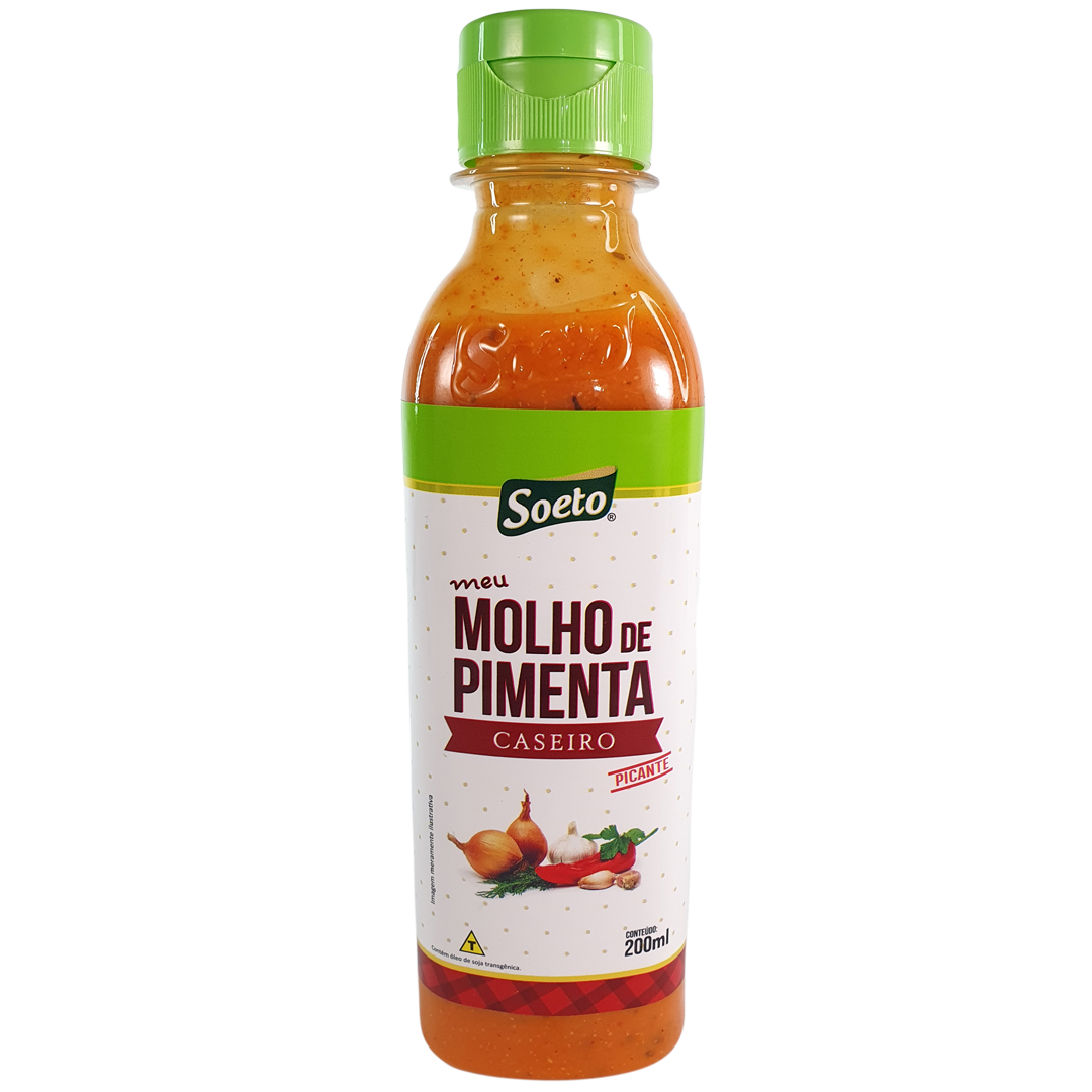 MOLHO PIMENTA CASEIRO PICANTE - SOETO (FR) 200ML                                                    