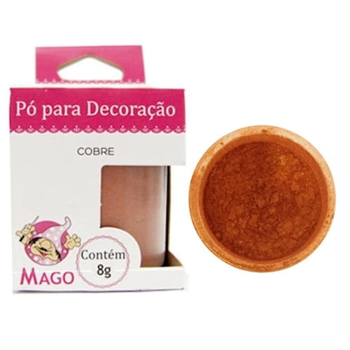 PO PARA DECORACAO COBRE  MAGO 8GR                                                                   