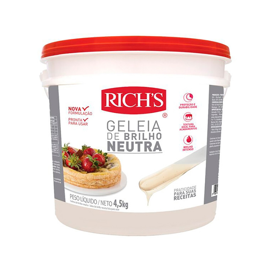 BRILHO GELEIA NEUTRA RICHS 4,3KG                                                                    