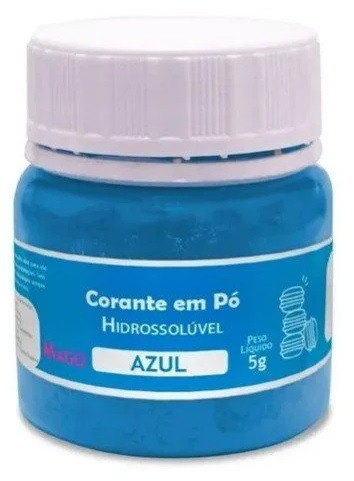 CORANTE EM PO HIDROSSOLUVEL AZUL-MAGO 5GR                                                           