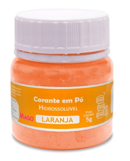 CORANTE EM PO HIDROSSOLUVEL LARANJA MAGO 5GR                                                        