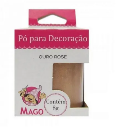 PO PARA DECORACAO OURO ROSE MAGO 8G                                                                 