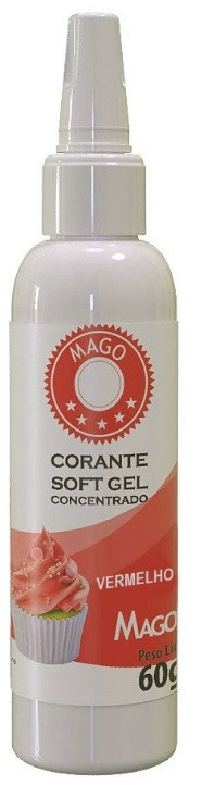 CORANTE SOFT GEL VERMELHA- MAGO 60GR                                                                