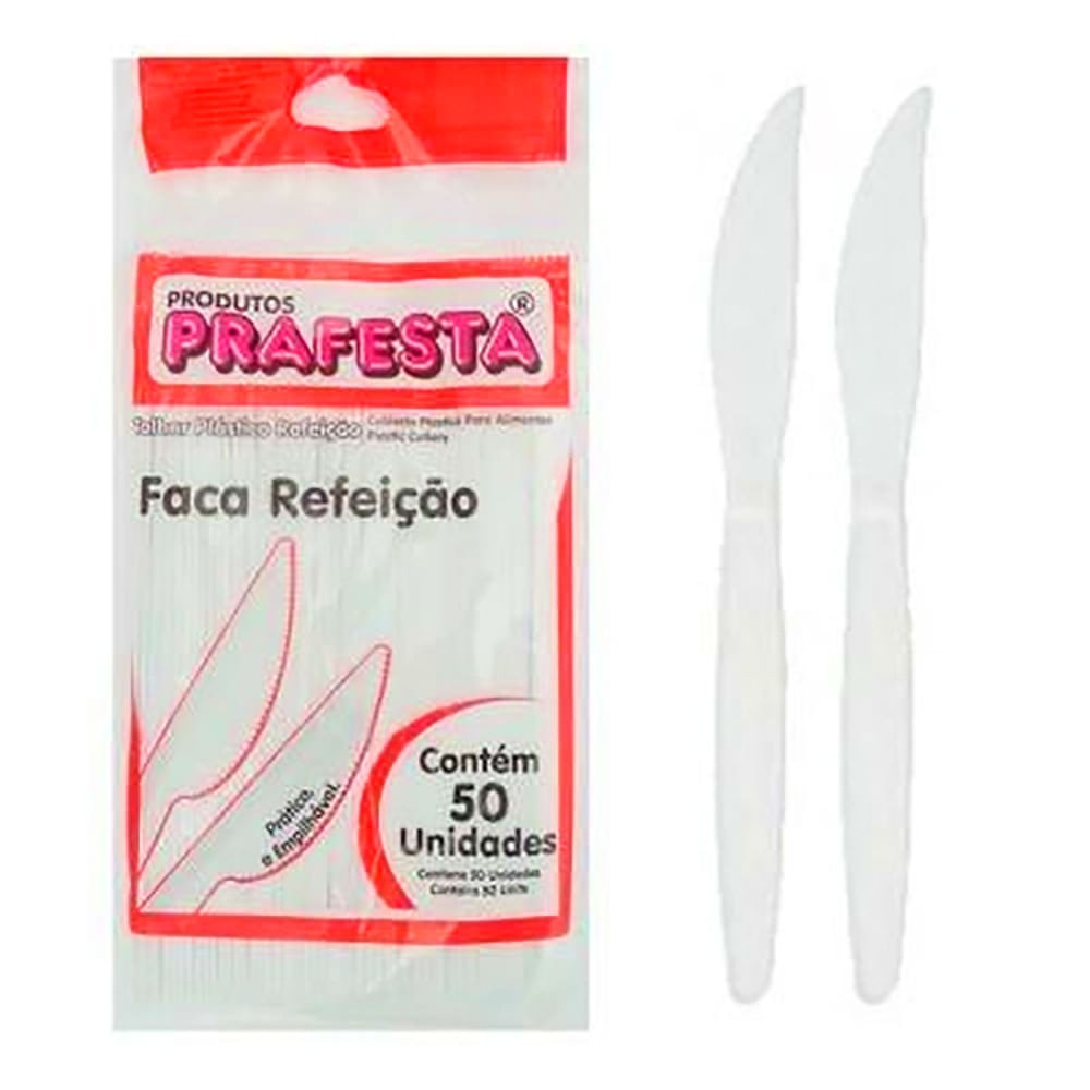 FACA REFEIÇÃO PREMIUM BRANCA  PRAFESTA                                                              