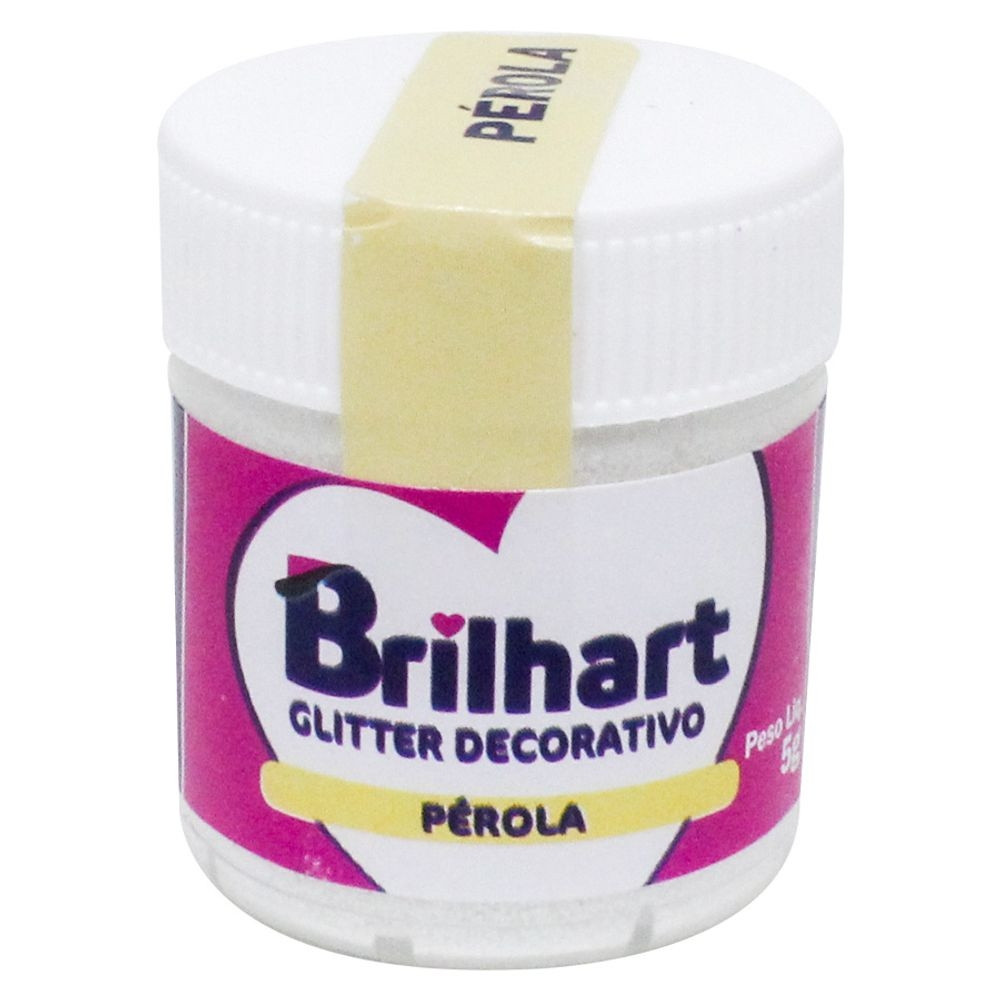 PÓ PARA DECORAR GLITTER PÉROLA  BRILHARTE 10GR                                                      