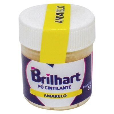 PÓ PARA DECORAÇÃO AMARELO  BRILHARTE 5GR                                                            