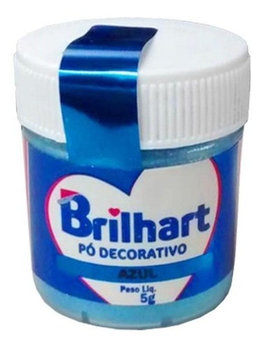 PÓ PARA DECORAÇÃO AZUL  BRILHARTE 5GR                                                               