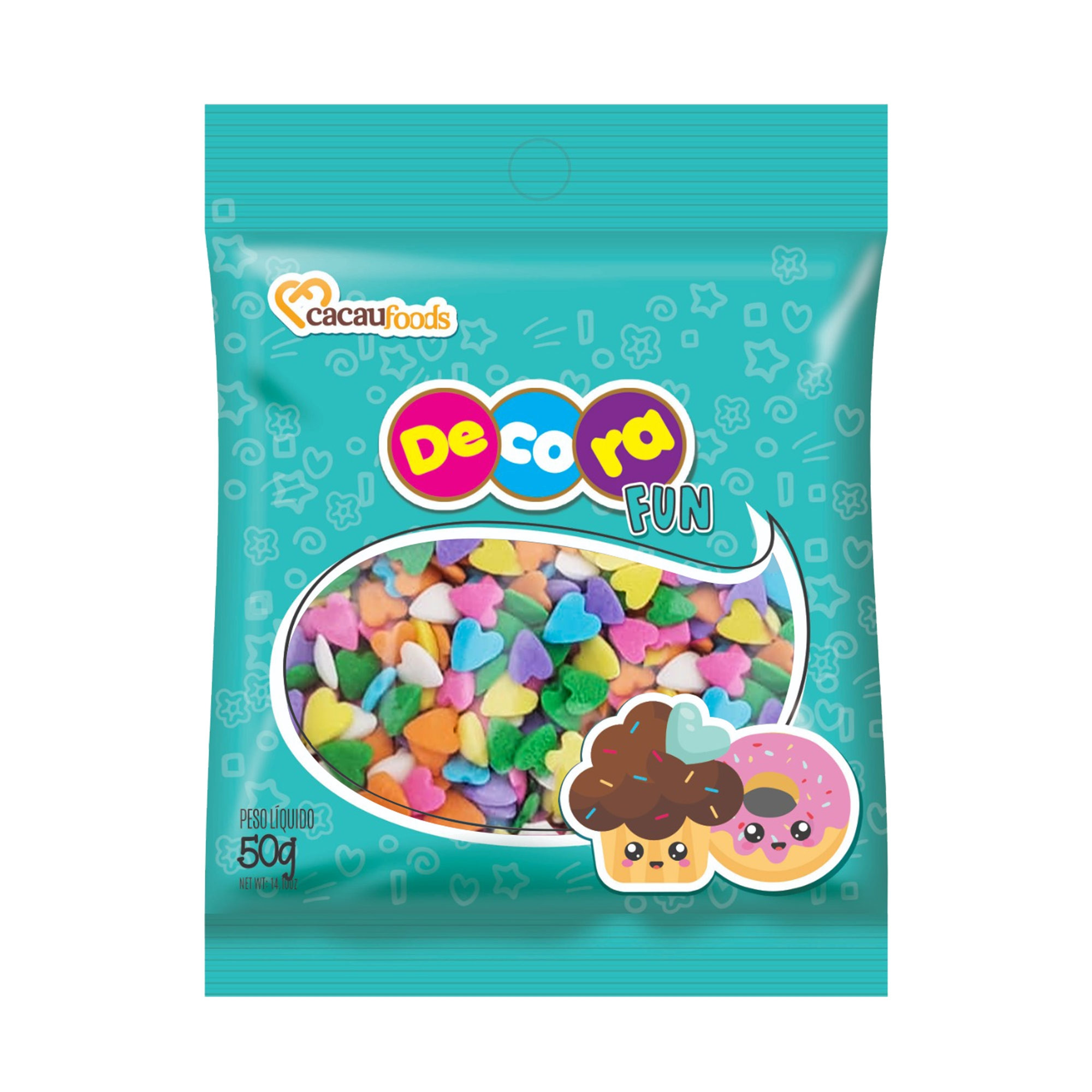 CONFEITO FIGURAS LOVE FUN DECORA 50GR                                                               