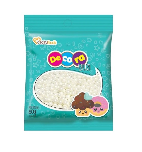 CONFEITO FIGURAS PEROLA FUN DECORA 50GR                                                             