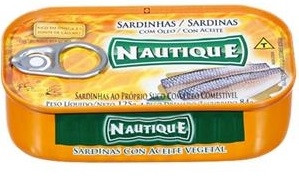 SARDINHA SOLIDO EM OLEO - NAUTIQUE (LA) 125GR                                                       