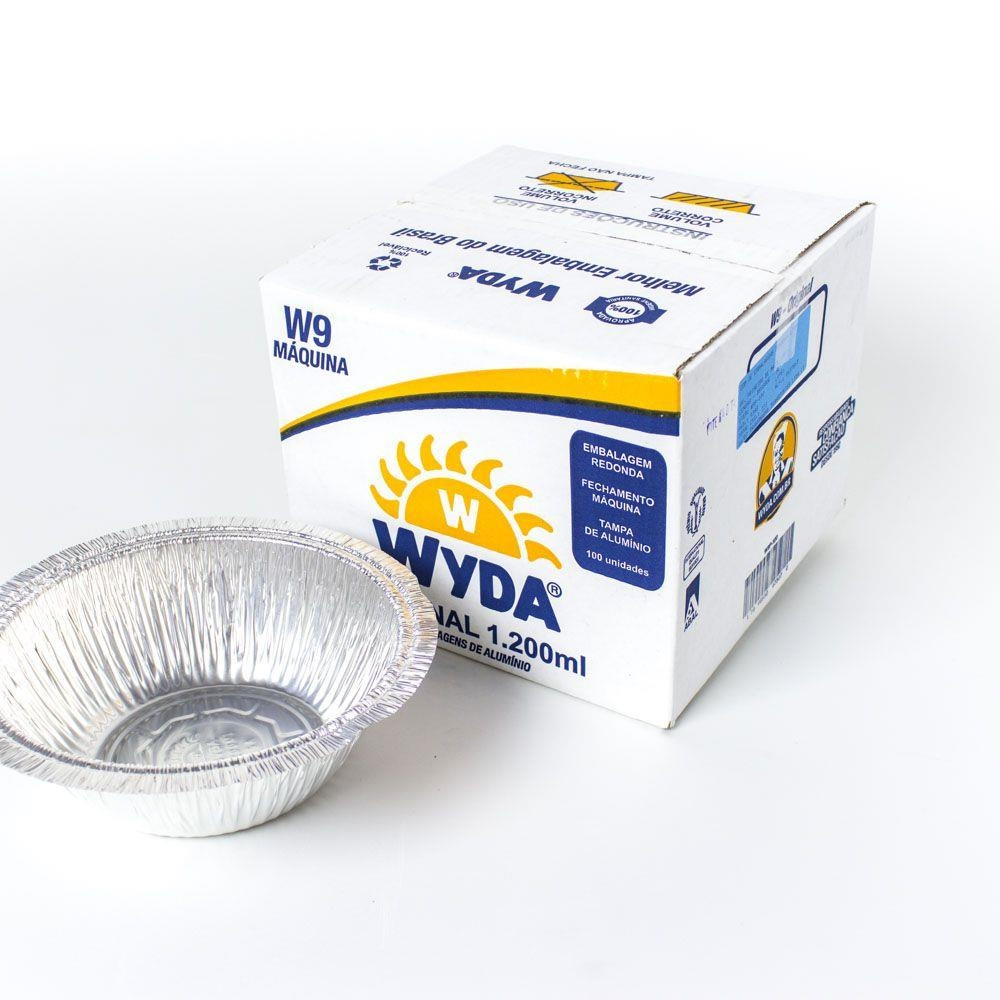 FOLHA ALUMINIO N09 MANUAL MARMITEX 1200ML WYDA 100UN                                                