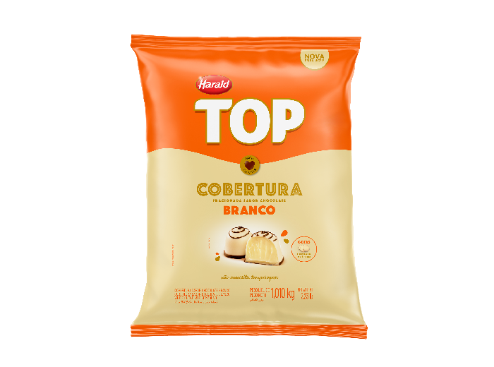 COBERTURA TOP GOTAS BRANCA 1,01KG HARALD                                 