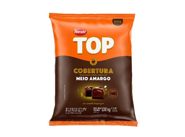 COBERTURA TOP GOTAS MEIO AMARGO 1,01KG HARALD                                                 