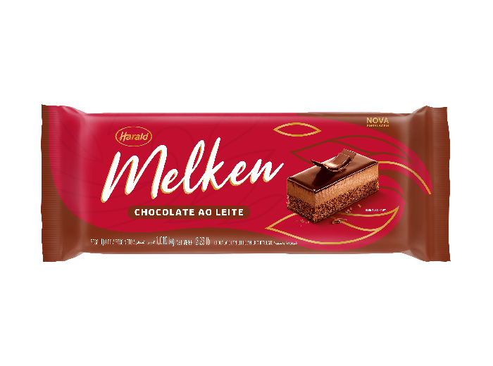 CHOCOLATE  AO LEITE MELKEN  BARRA 1,01KG HARALD                                                       