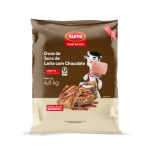 DOCE EM PASTA LEITE COM CHOCOLATE AUREA  4,8KG                                                      