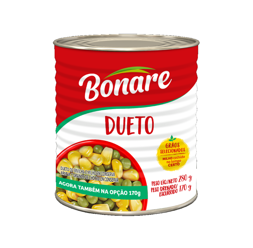 MILHO E ERVILHA DUETO GOIAS VERDE (24x170GR)                                                      