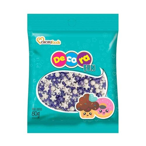 CONFEITO FIGURAS FANTASY PURPLE FUN   DECORA 50GR                                                   