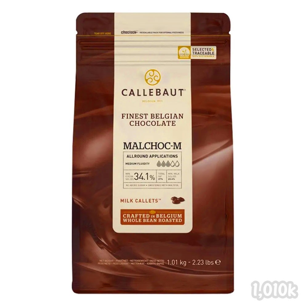 CALLEBAUT CHOCOLATE MALCHOC-M  34.1% 1,01KG                                                    