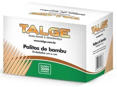 PALITO DENTAL BAMBU EMBALADO - TALGE 2000UN                                                         
