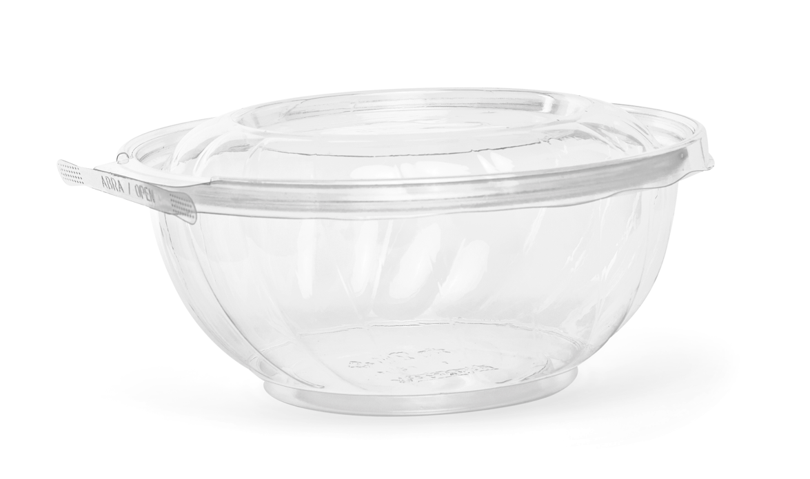 POTE TRANSPARENTE REDONDO F261 SALADEIRA 1000ML FIBRAFORM                                           