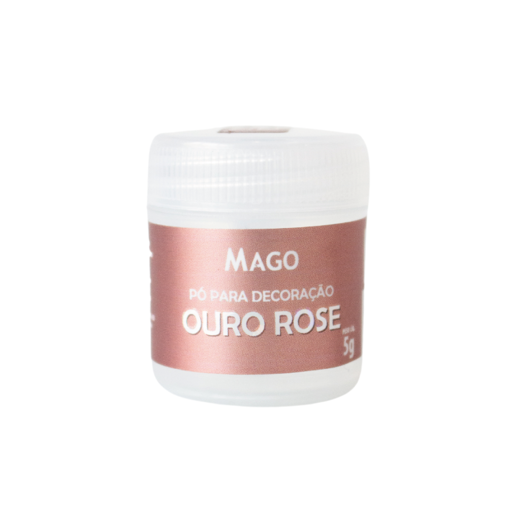 PÓ PARA DECORAÇÃO OURO ROSE  MAGO 5GR                                                               