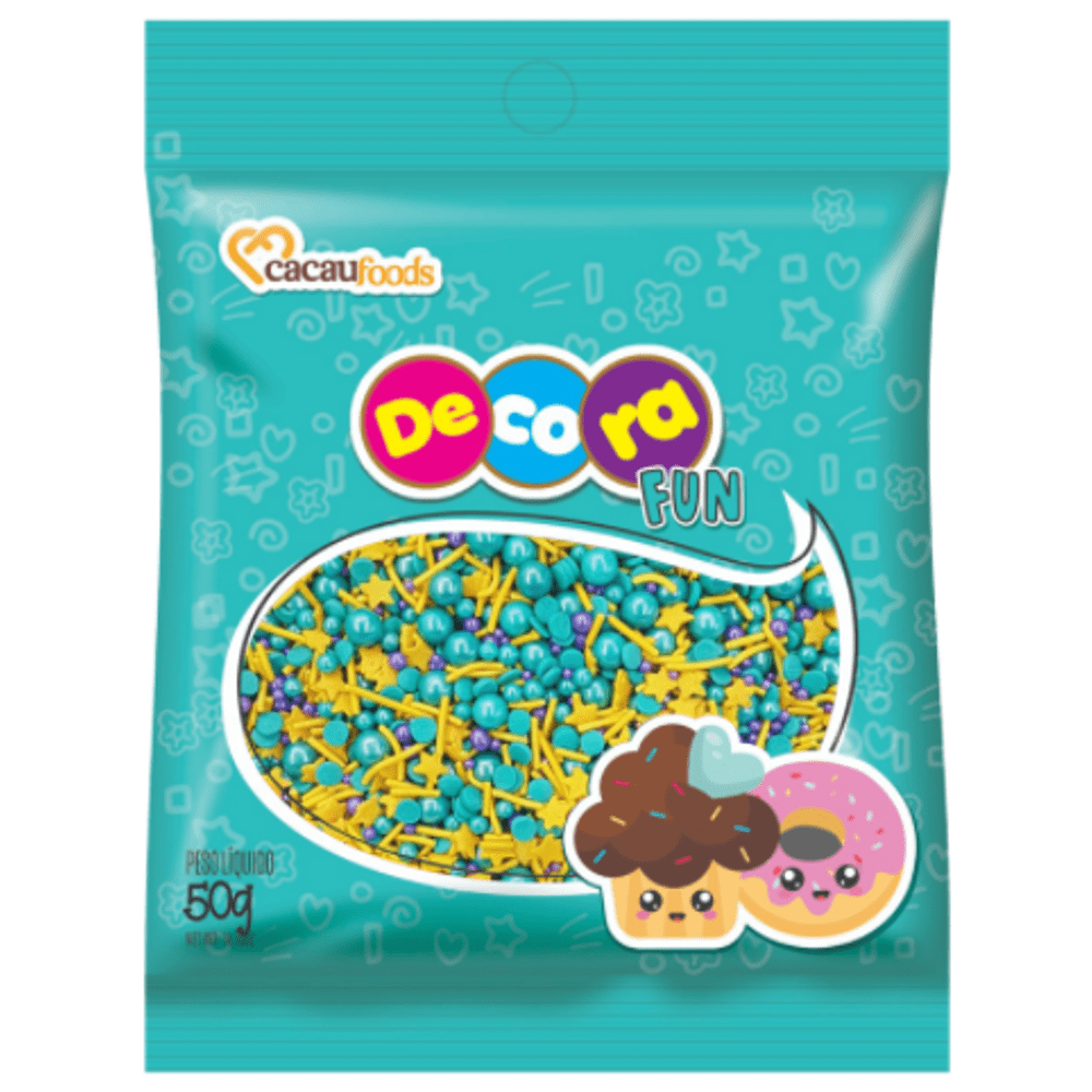 CONFEITO FIGURAS HAPPY FUN  DECORA  50GR                                                            