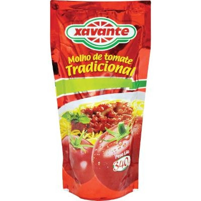 MOLHO TOMATE TRADICIONAL SACHÊ   XAVANTE 340GR                                                      