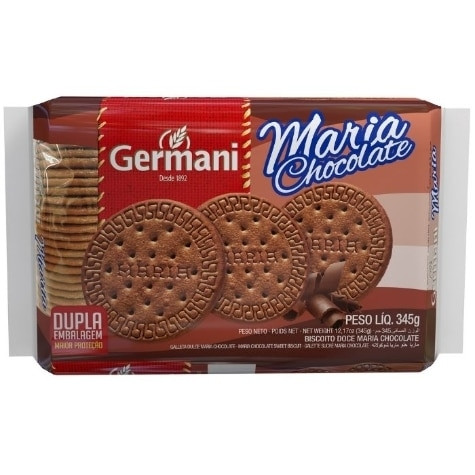 BISCOITO MARIA CHOCOLATE   FILLER GERMANI 345GR                                                     