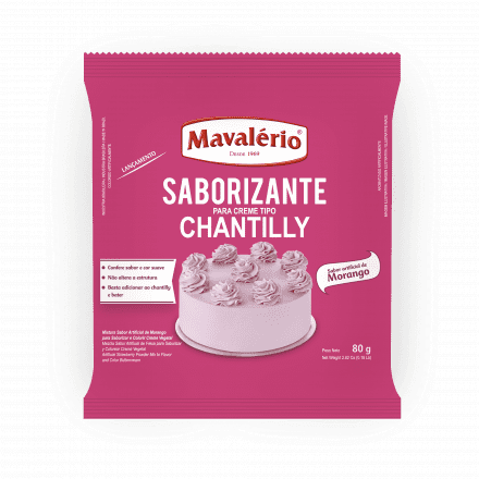 SABORIZANTE PARA CHANTILLY MORANGO   MAVALÉRIO 80GR                                                 