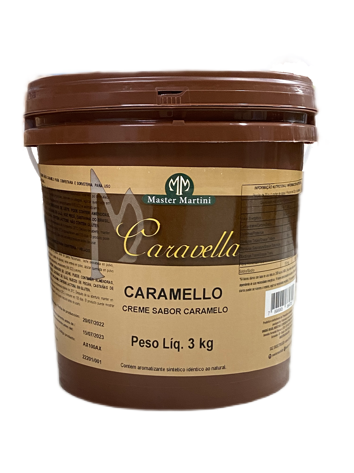 CREME DE CARAMELLO MASTER MARTINI 3KG                                                          