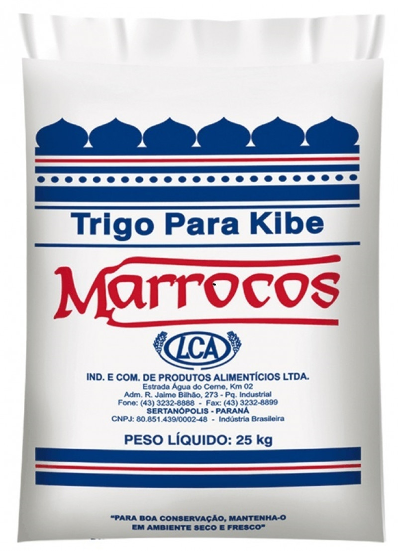 FARINHA DE TRIGO PARA KIBE MARROCOS  SACO 25KG                                                      