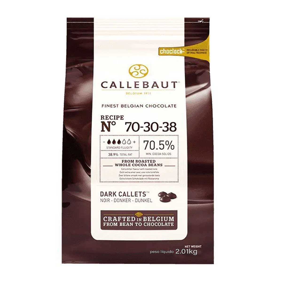 CALLEBAUT GOTAS CALLETS 70,5%  2,01KG                                                               