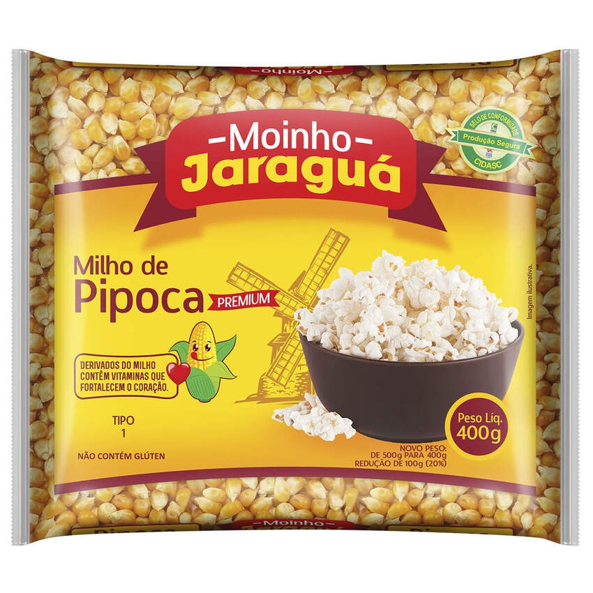 MILHO PIPOCA PREMIUM JARAGUA (12X400GR)